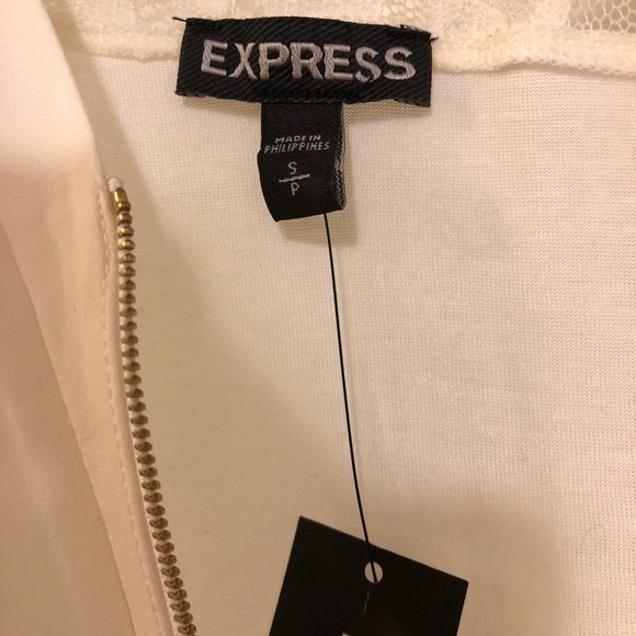 Express for Women Ivory Camisole with Lace Back - Picture 4 of 6